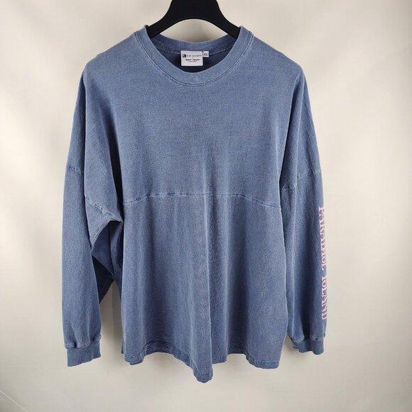 Spirit Jersey Sweatshirt Mens XL MGM Resorts Atlantis Spell Out Logo Blue - Picture 1 of 9